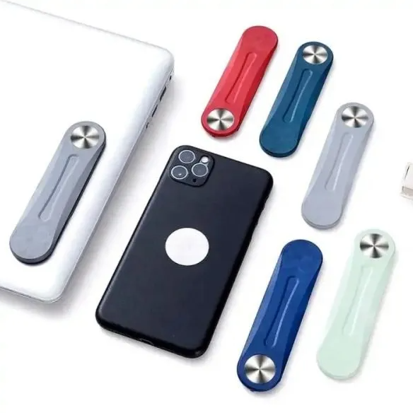 Laptop Extension Phone Bracket Laptop Phone Holder Adjustable Laptop Side Mount Clip Slim Portable Foldable Mobile Phone Holders
