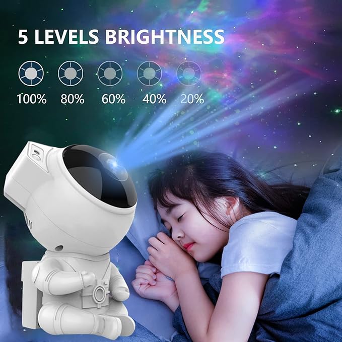 Mini Star Projector Astronaut Lamp, Galaxy Night Light Starry Nebula Cosmo Astro Projector.