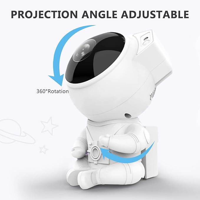Mini Star Projector Astronaut Lamp, Galaxy Night Light Starry Nebula Cosmo Astro Projector.
