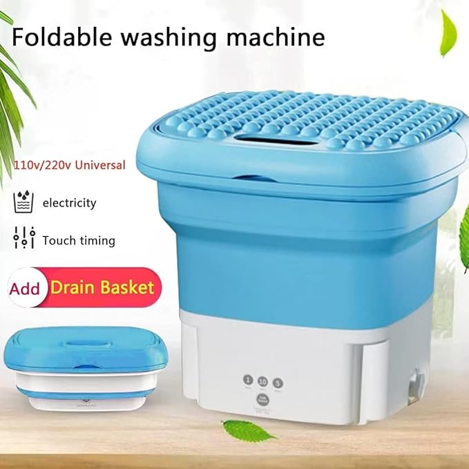 Folding Portable Washing Machine With Bucket Dryer