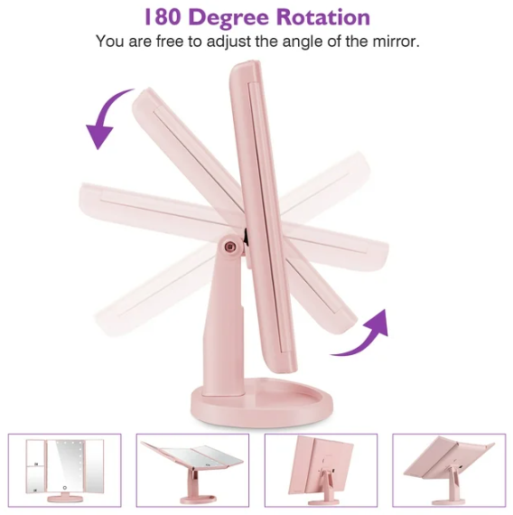 Magnifying Lighted Makeup Mirror
