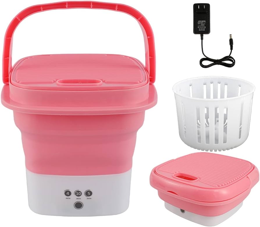 Folding Portable Washing Machine With Bucket Dryer