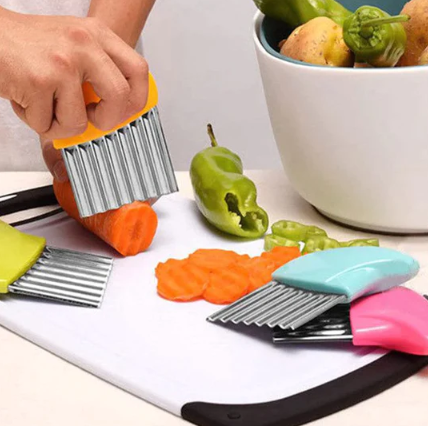 Stainless Steel Vegetable And Potato Wavy Cutter Slicer