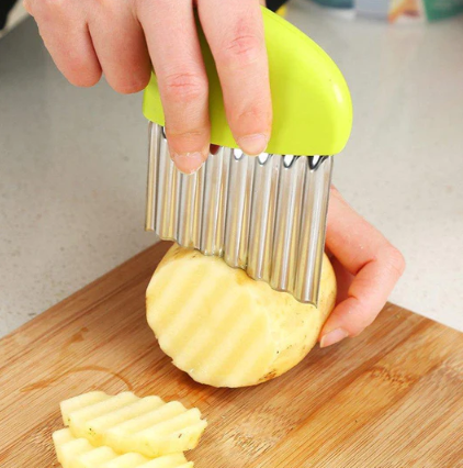Stainless Steel Vegetable And Potato Wavy Cutter Slicer