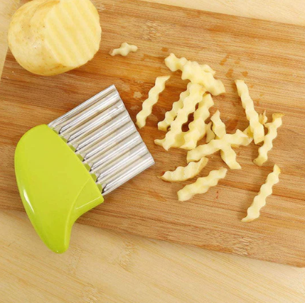 Stainless Steel Vegetable And Potato Wavy Cutter Slicer
