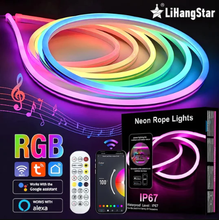 RGB Neon rope strip lights RGBIC +16 Million color