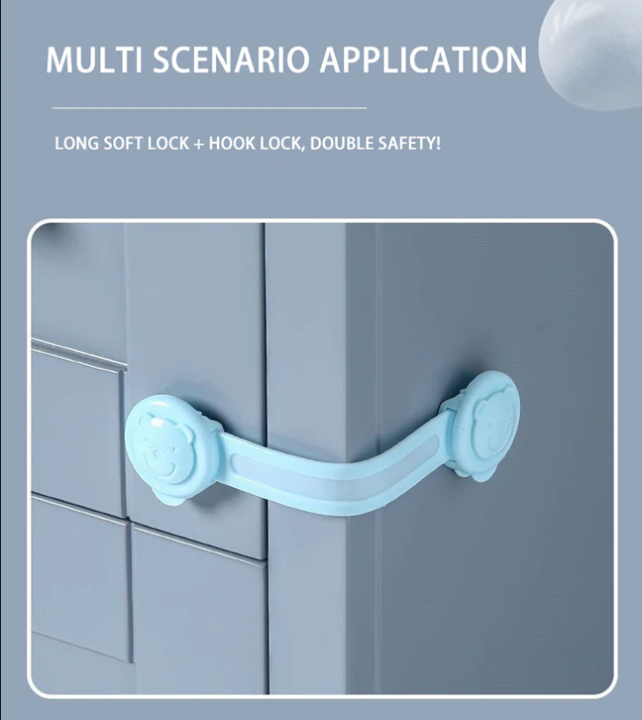 Adjustable drawer safety lock