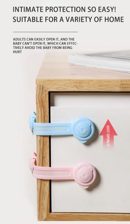 Adjustable drawer safety lock