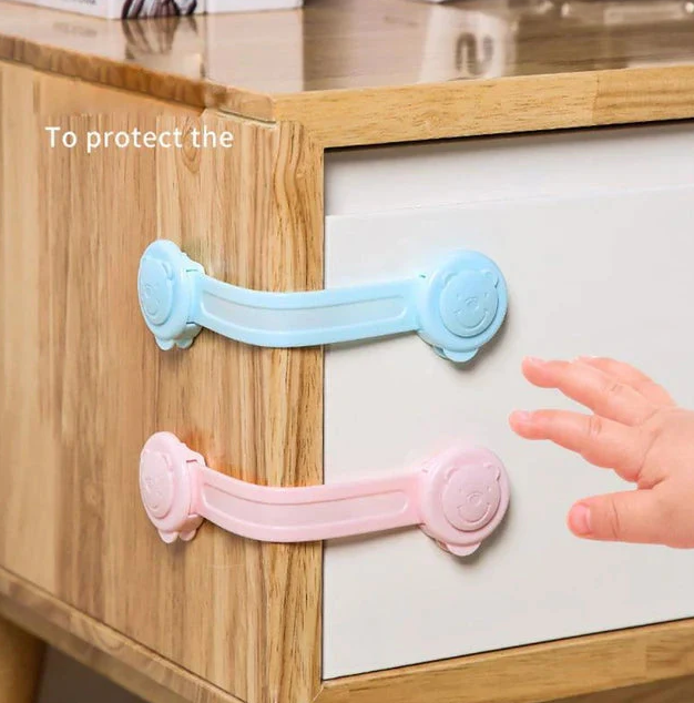 Adjustable drawer safety lock