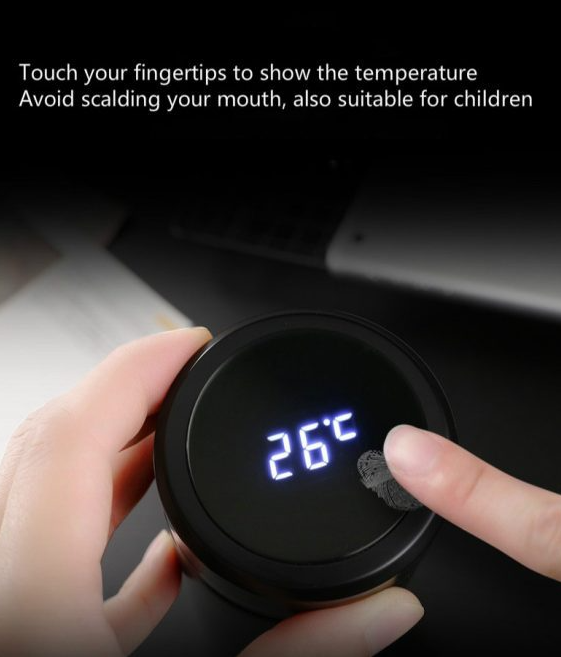 480ml Creative Smart LED Thermos Bottle Temperature Display Vacuum Flasks Stainless Steel Water Bottle Thermos Cup