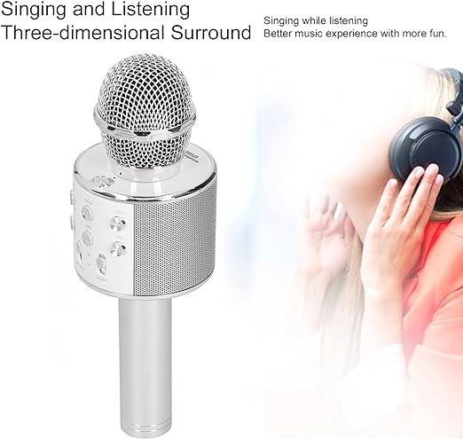 Wireless Microphone Hifi Speaker Handhled KTv WS-858