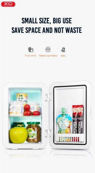 8L Mini Fridge Compact Mini Refrigerator Cooler and Warmer Single Door Mini Freezer for Cars Homes Offices Dorms