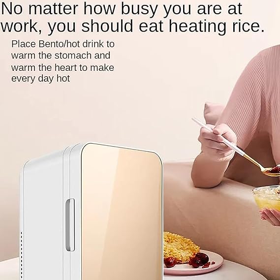 8L Mini Fridge Compact Mini Refrigerator Cooler and Warmer Single Door Mini Freezer for Cars Homes Offices Dorms