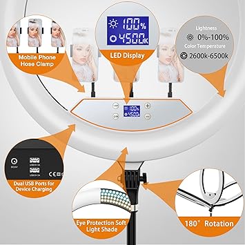 Ring Fill Light LED LJJ-22" 56Cm