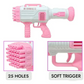 Bubble Gan 25 Holes Automatic Bubble Gun Toy Machine Gun Bubble Blower for Kids