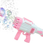 Bubble Gan 25 Holes Automatic Bubble Gun Toy Machine Gun Bubble Blower for Kids