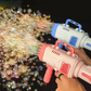 Bubble Gan 25 Holes Automatic Bubble Gun Toy Machine Gun Bubble Blower for Kids