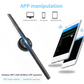 3D Holographic Projector Display Fan LED Hologram Player Lamp