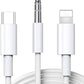 Audio Adapter Cable AUX 3.5 mm to Type-C or lightning