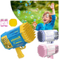 Bubble Gun 88 Holes With Light Rechargeable