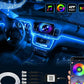 Car LED Interior Atmosphere Lights Optic Fiber APP Music Control RGB Ambient Light Auto Decorative