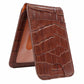 Leather MagWallet Holder Green Lion
