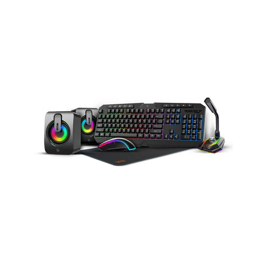 Porodo 5 in 1 Ultimate Gaming Kit with Rainbow Effect
