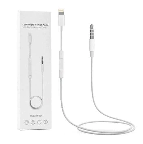 Audio Adapter Cable AUX 3.5 mm to Type-C or lightning