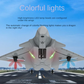 RC Plane J20 Fighter Remote Control Airplane Anti-collision Soft Rubber Head Glider with Culvert Design Aircraft