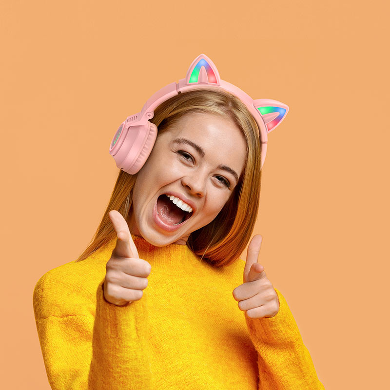 Wireless headphones BO18 Cat ear