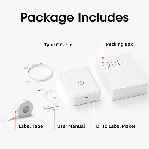 Niimbot D110 Laser No-Ink Label Printer