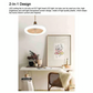 Modern Ceiling Fan with Light 2-In-1 Low Profile Ceiling Fans 24CM