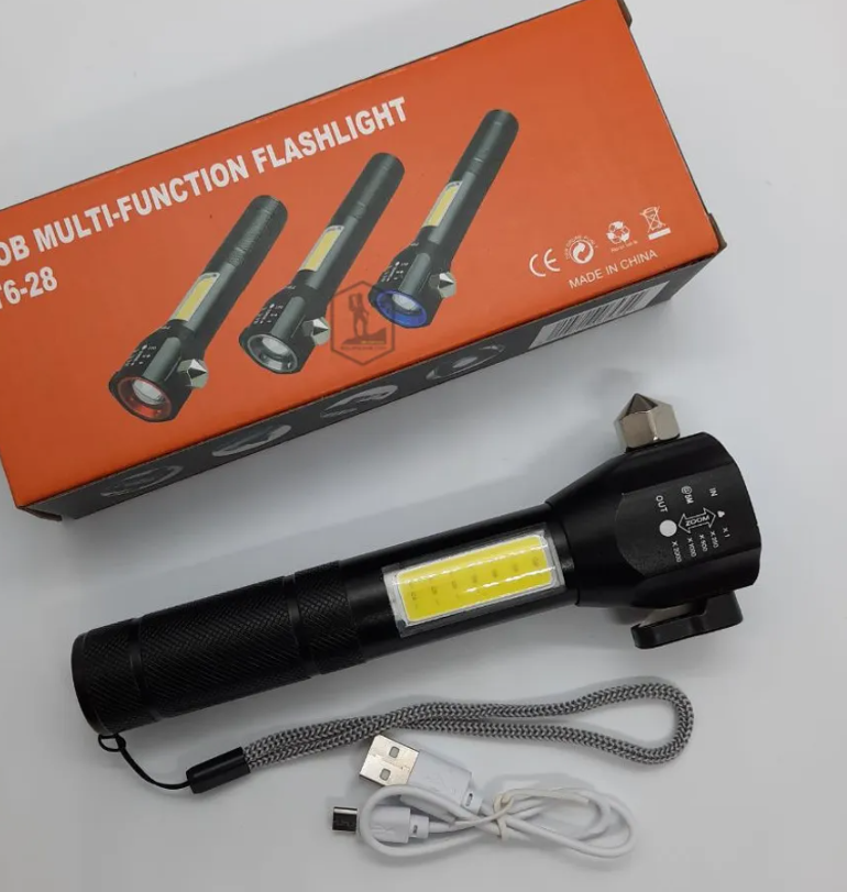 COB Multifunction Flashlight/Torch T6-28