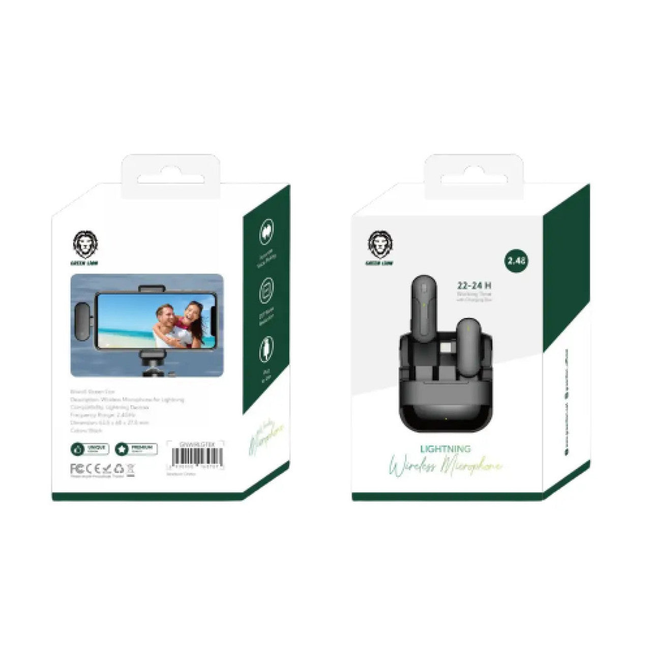 Wireless Microphone Green Lion Lightning/Type-C