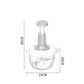 Hand food processor pushing vegetable cooker Manual