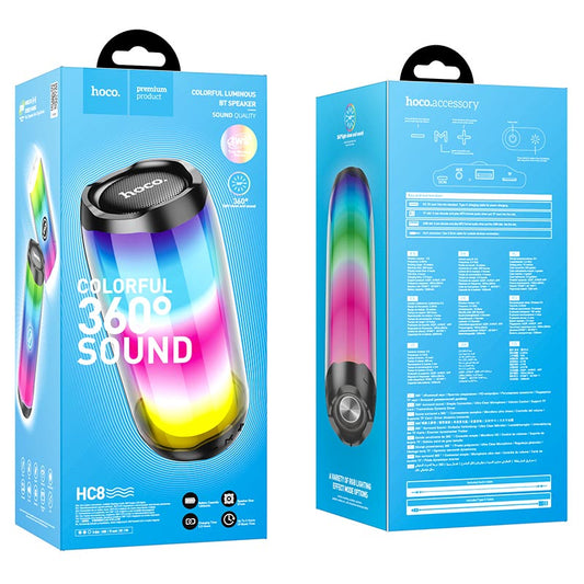 Wireless HOCO speaker luminous portable loudspeaker  HC8