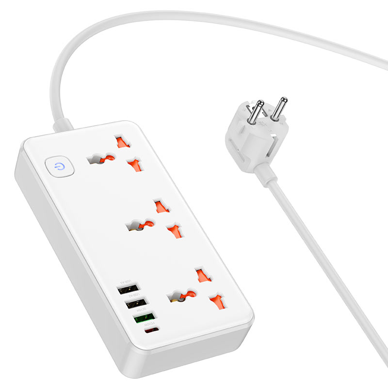 Power strip “AC8A Storm” PD30W + QC3.0 + 3 sockets EU