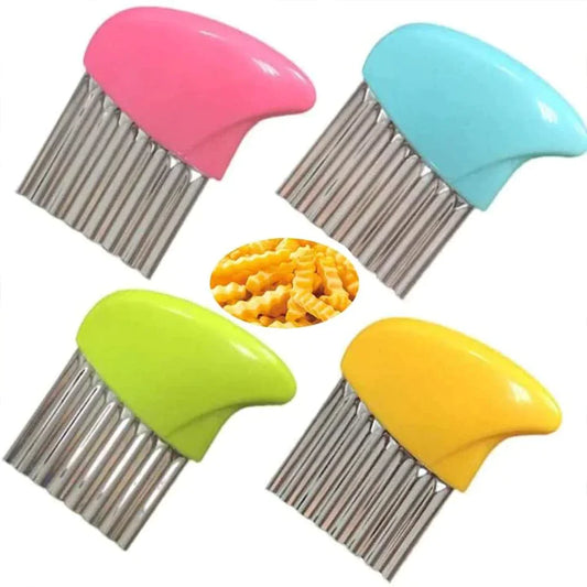 Stainless Steel Vegetable And Potato Wavy Cutter Slicer