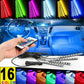 Car LED Interior Atmosphere Lights Optic Fiber APP Music Control RGB Ambient Light Auto Decorative