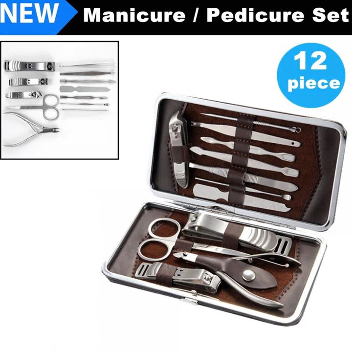 12pcs Manicure Set And Kit Pedicure