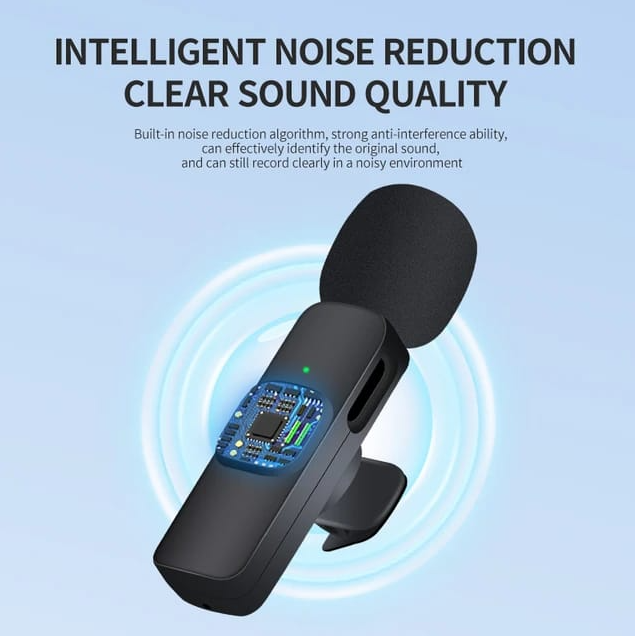2 Dual Wireless Microphones Lightning/Type-C K9