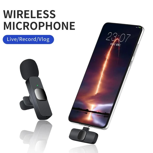 2 Dual Wireless Microphones Lightning/Type-C K9