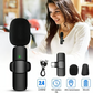 2 Dual Wireless Microphones Lightning/Type-C K9