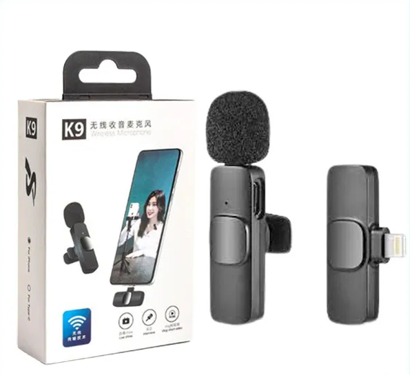 K9 Wireless single Microphone For iPhone/Android