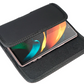 Premium Leather Horizontal Large Size Pouch Protective Carrying Cell Phone Case with Belt Clip