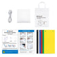 PULUZ 20cm Include 2 LED Panels Folding Portable 1100LM Light Photo Lighting Studio Shooting Tent Box Kit with 6 Colors Backdrops (Black, White, Yellow, Red, Green, Blue), Unfold Size: 24cm x 23cm x 23cm