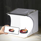 PULUZ 20cm Include 2 LED Panels Folding Portable 1100LM Light Photo Lighting Studio Shooting Tent Box Kit with 6 Colors Backdrops (Black, White, Yellow, Red, Green, Blue), Unfold Size: 24cm x 23cm x 23cm