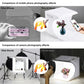 PULUZ 20cm Include 2 LED Panels Folding Portable 1100LM Light Photo Lighting Studio Shooting Tent Box Kit with 6 Colors Backdrops (Black, White, Yellow, Red, Green, Blue), Unfold Size: 24cm x 23cm x 23cm