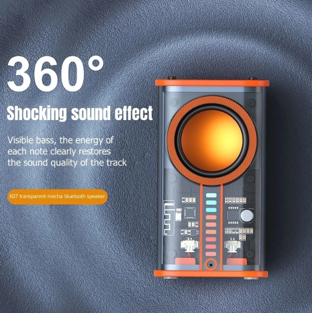 Wireless Speaker Transparent Mecha K07