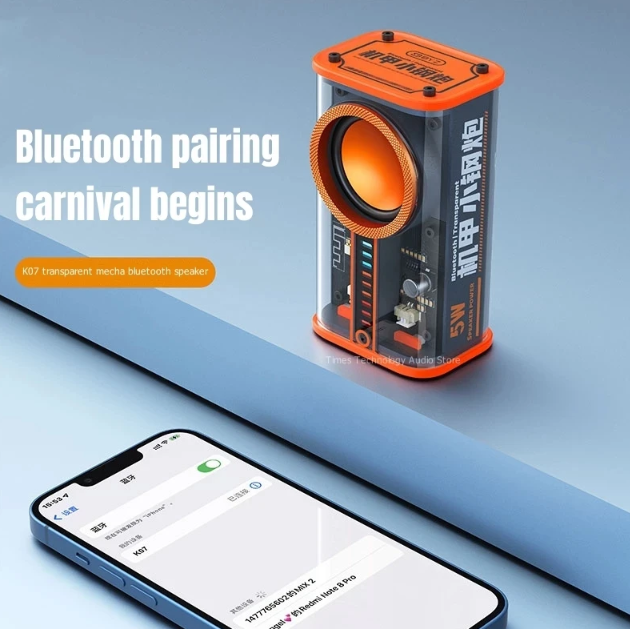 Wireless Speaker Transparent Mecha K07